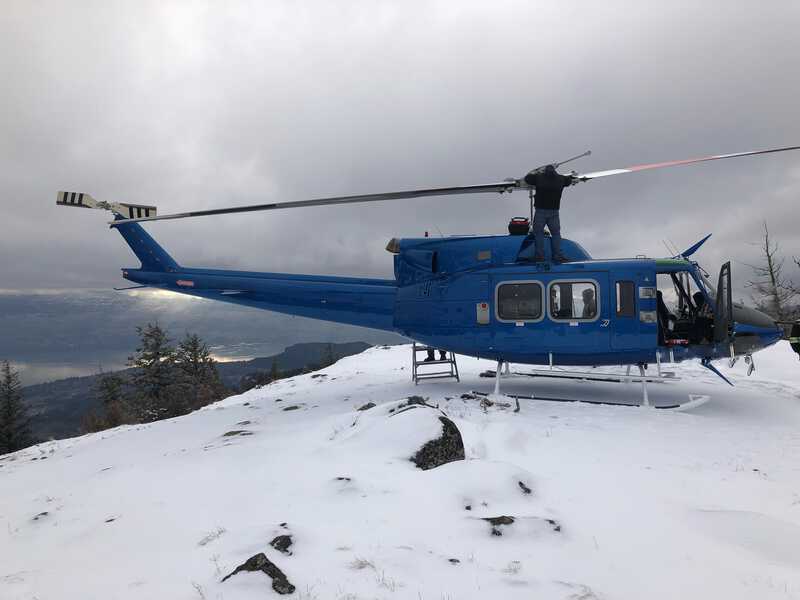 Bell 212 rewire project: wiring work in progress at IAS Avionics