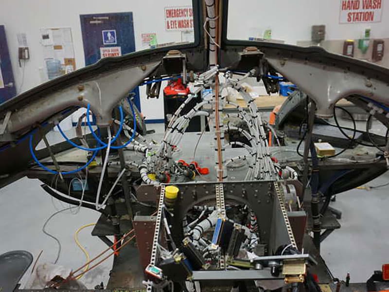 Bell 212 rewire project at the IAS Avionics hangar